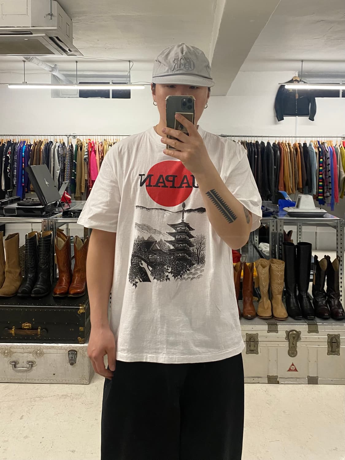 90s VTG japan t-shirt 90년대 일본 센소지 티셔츠 상품이미지5