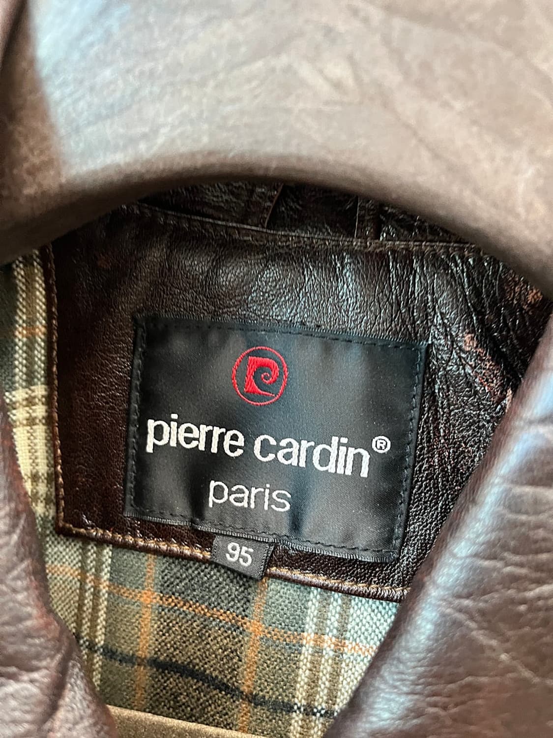 100) 피에르가르뎅 90s 가죽 봄버  상품이미지5