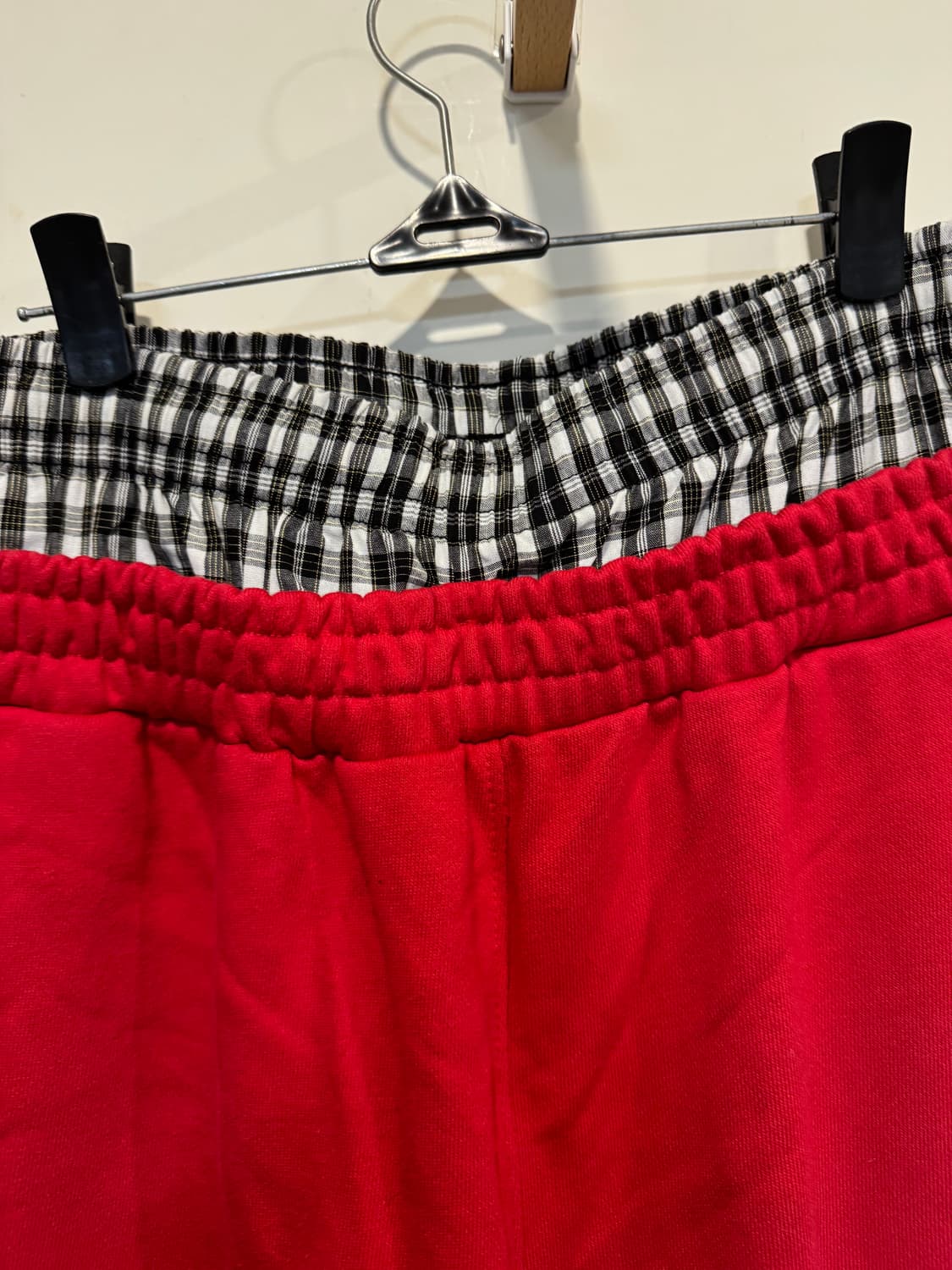 더미스테리어스호텔 체크 레이어드 스웻팬츠 상품이미지5