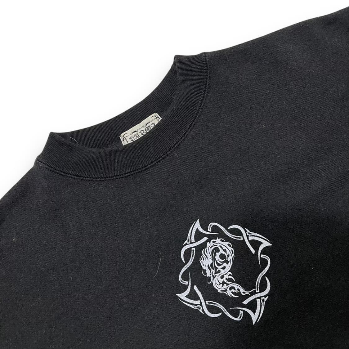 펑크 카르마 트라이벌 플레임 빈티지 다크 맨투맨 상품이미지4