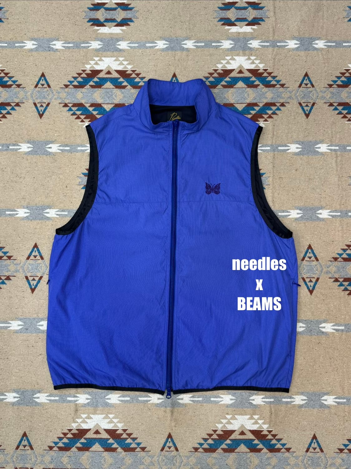 [XL] 니들스 x 빔즈 립스탑 베스트 퍼플 상품이미지1