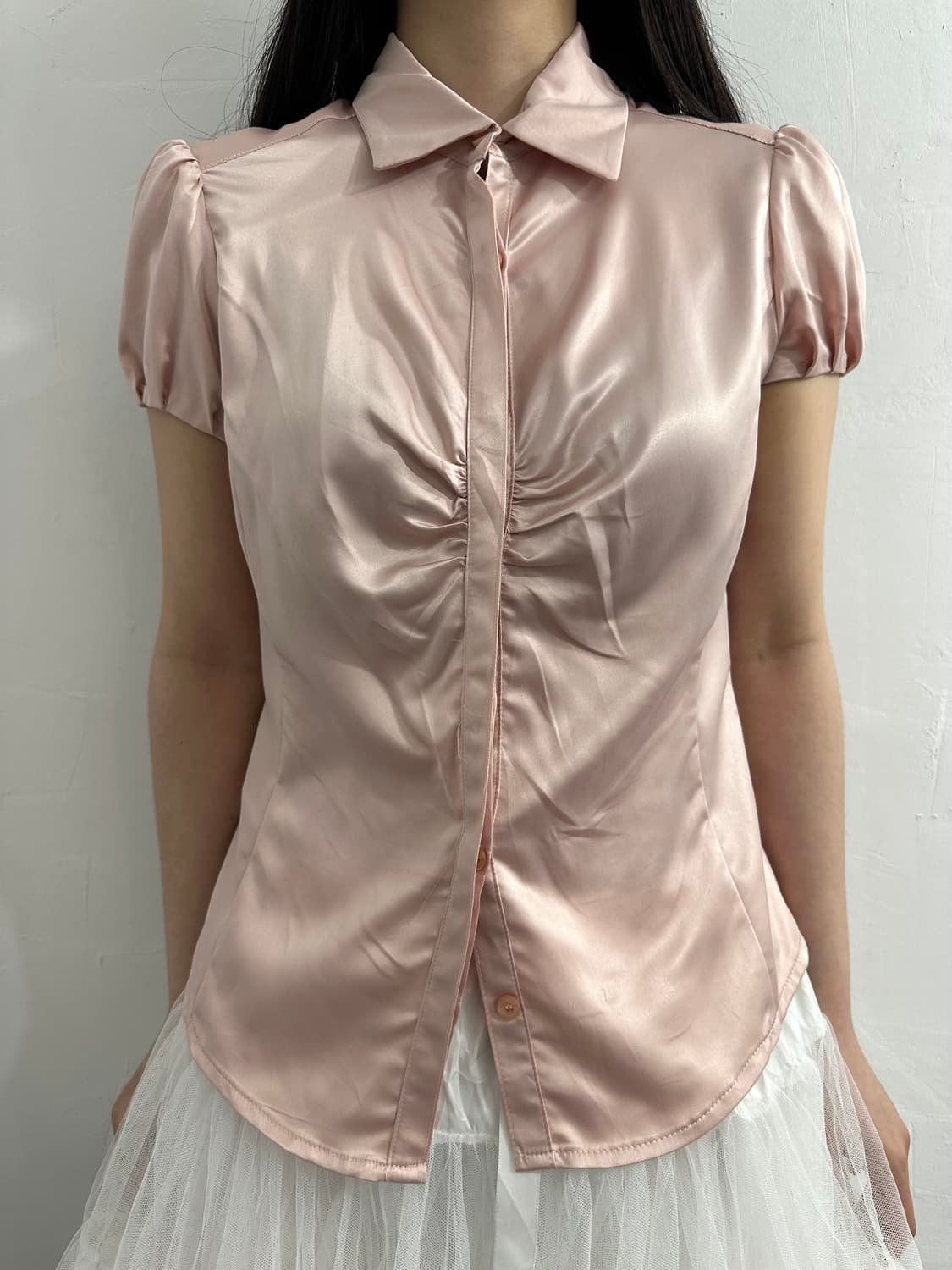 mng glossy glossy puff shirt 상품이미지2