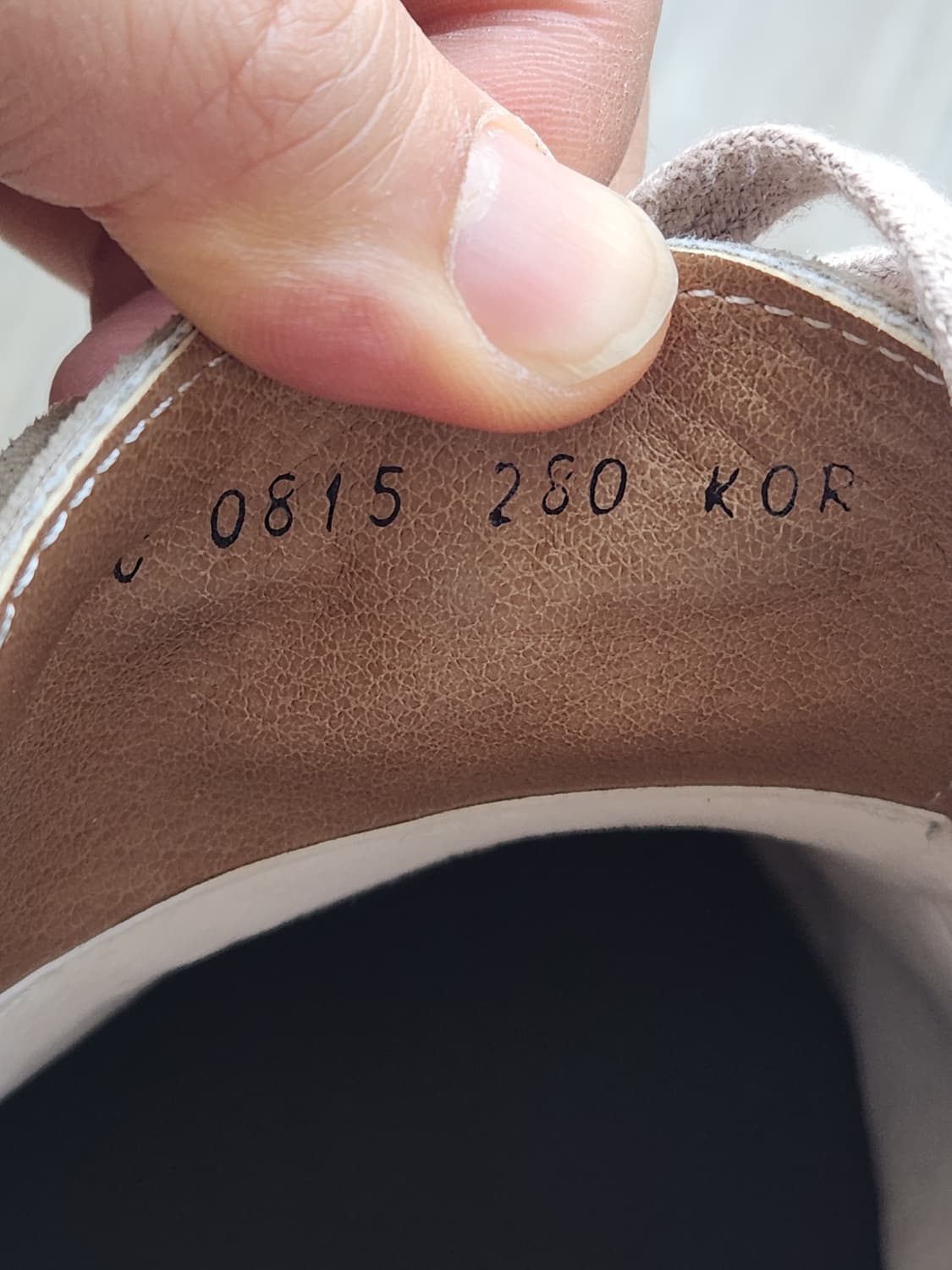 YSH 콜슨 스퀘어토 스웨이드 더비슈즈 베이지 (280) 상품이미지7