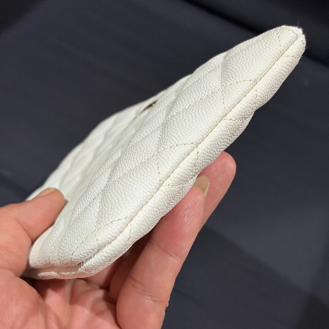 샤넬/화이트캐비어스몰파우치/S 상품이미지5