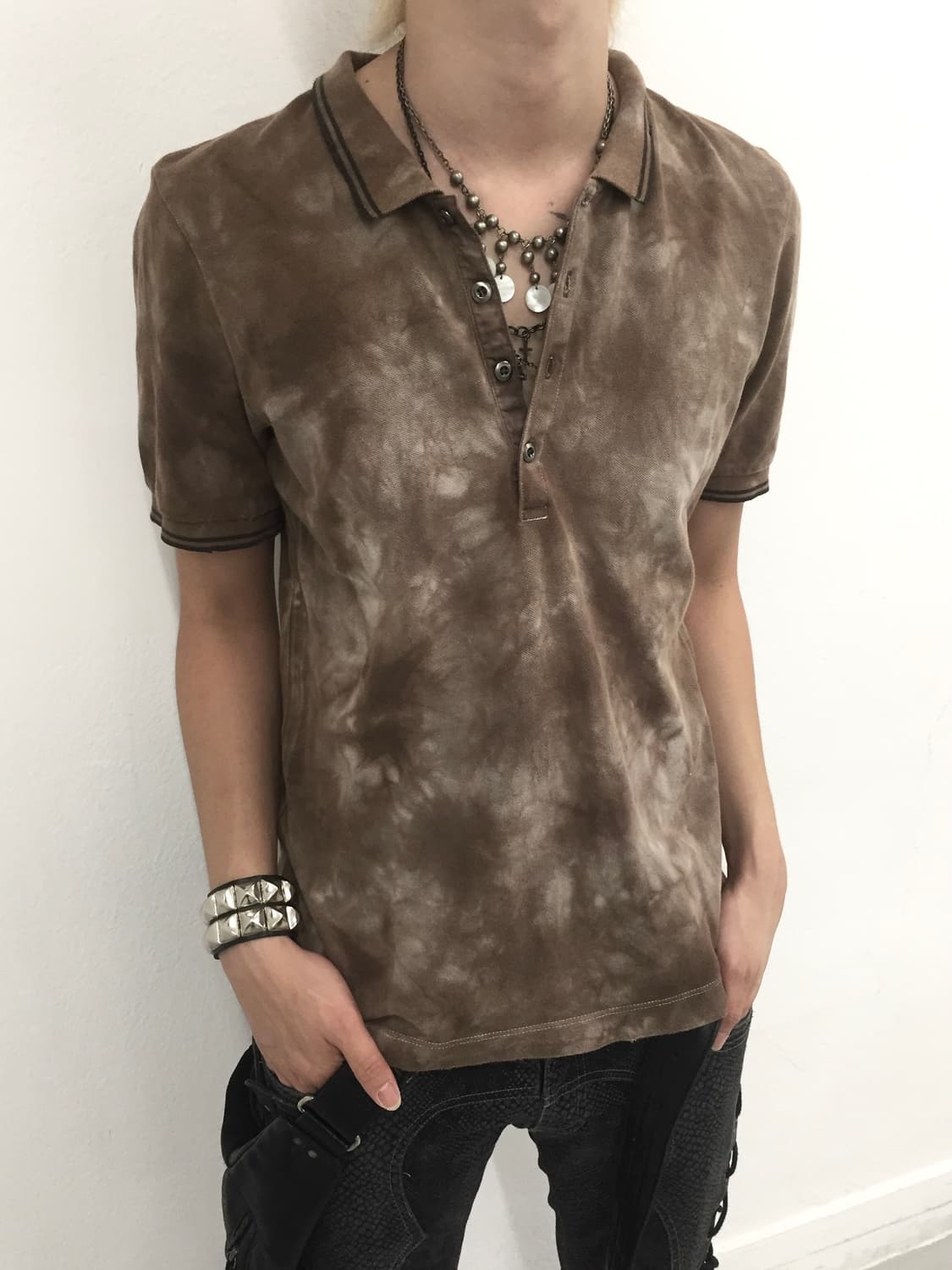 Nicole Club for Men dusty dyed pk t-shir 상품이미지1