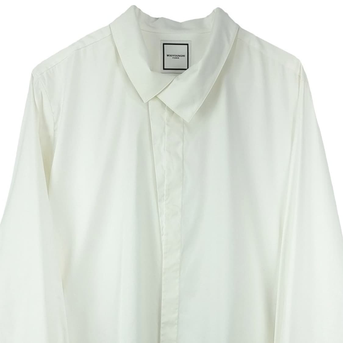 [우영미] 16 F/W 언발란스 카라 화이트 셔츠 P01512 상품이미지4