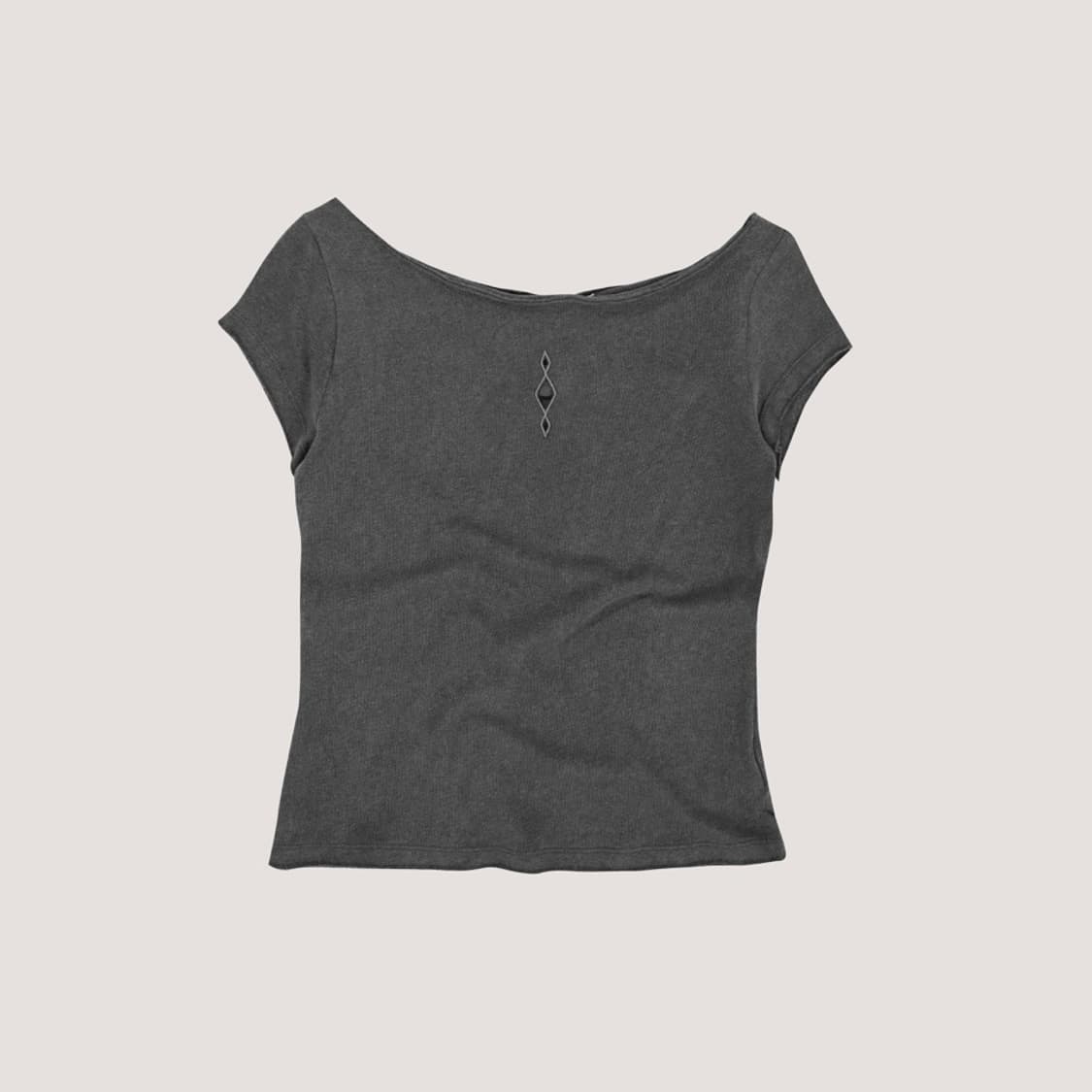 Verso NATURAL EMBROIDERY BOATNECK TOP 상품이미지1