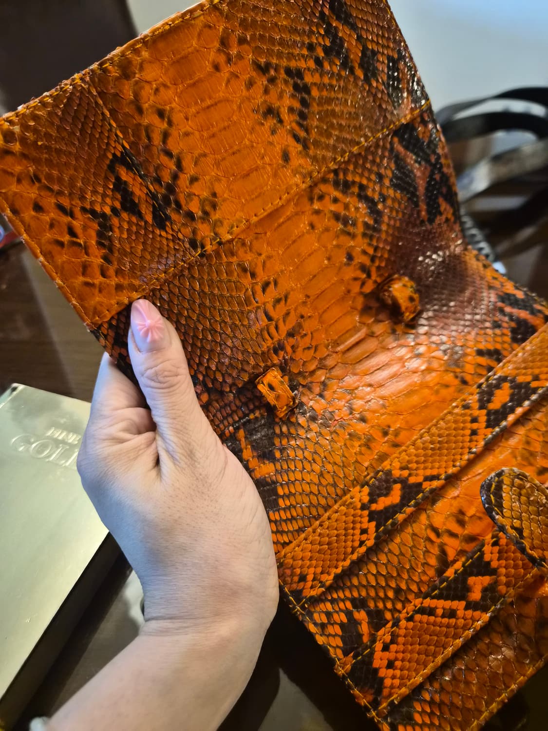 리얼뱀피 빈티지 다이어리 케이스 상품이미지2