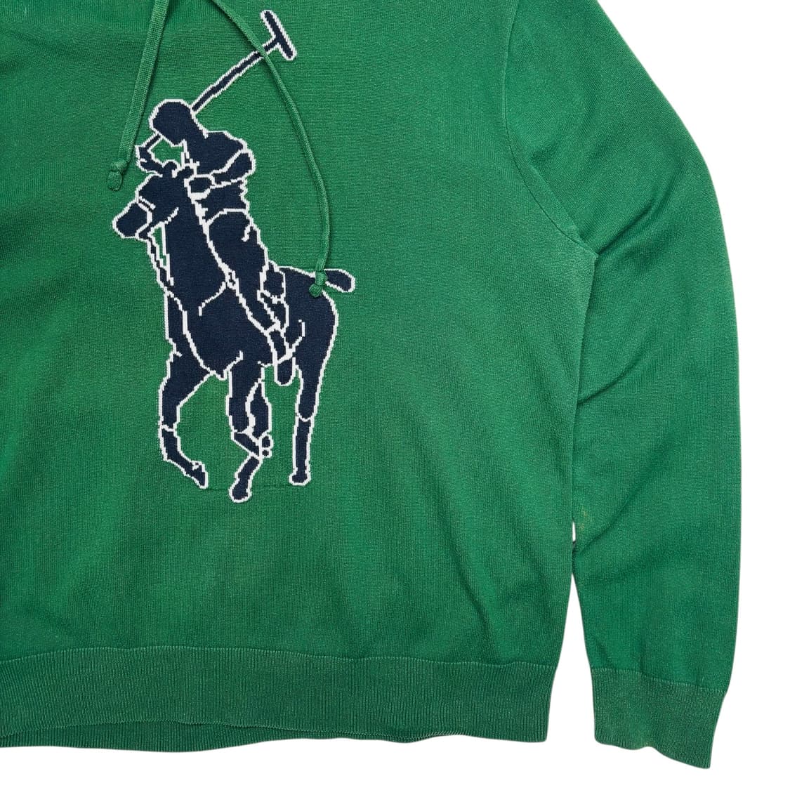 폴로 랄프 로렌 빅 포니 그린 코튼 니트 후드티 L 상품이미지3