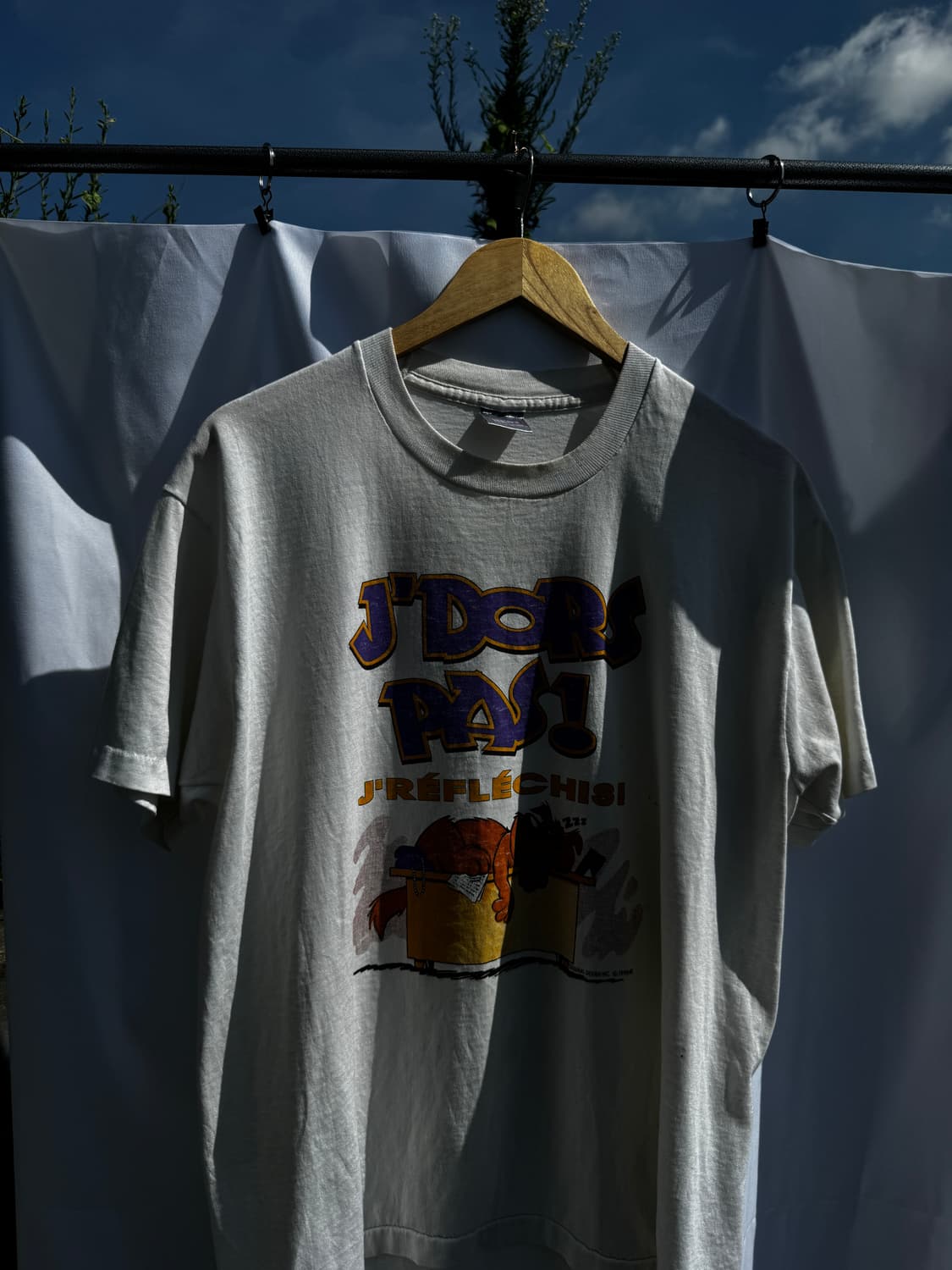 90s USA Fruit of the Loom 빈티지 프린팅 티 L 상품이미지3