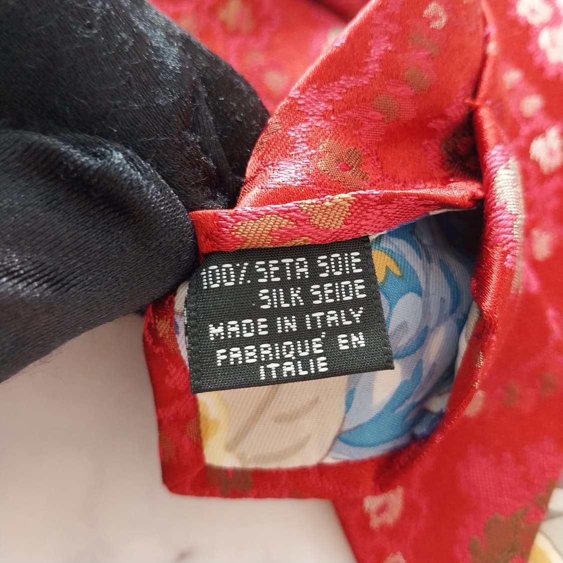 겐조 실크 진핑크 플라워 자카드 넥타이 9cm A+등급 K1358
 상품이미지10