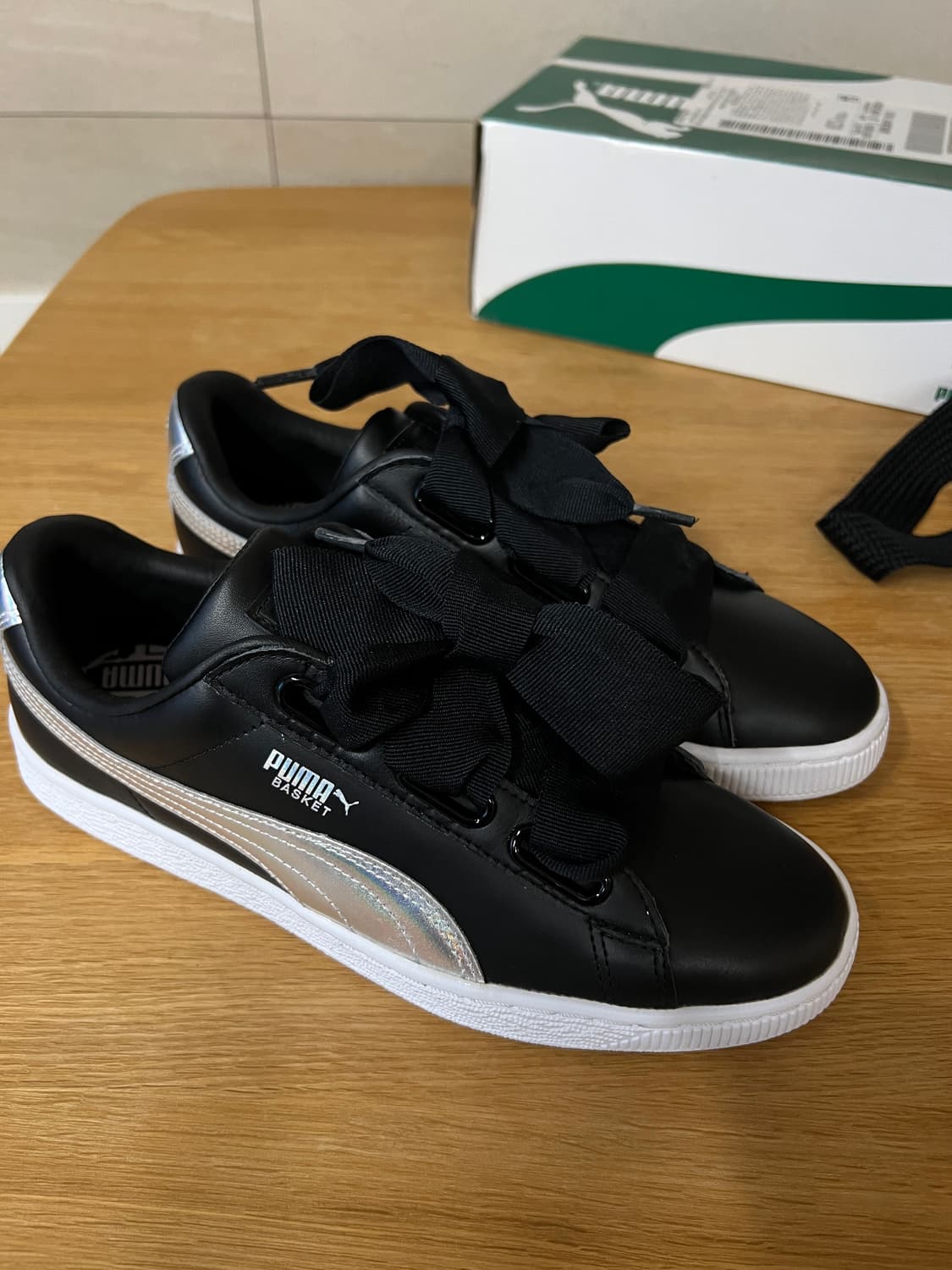 [260mm] [새제품] 푸마 바스켓 하트 (블랙) 상품이미지1