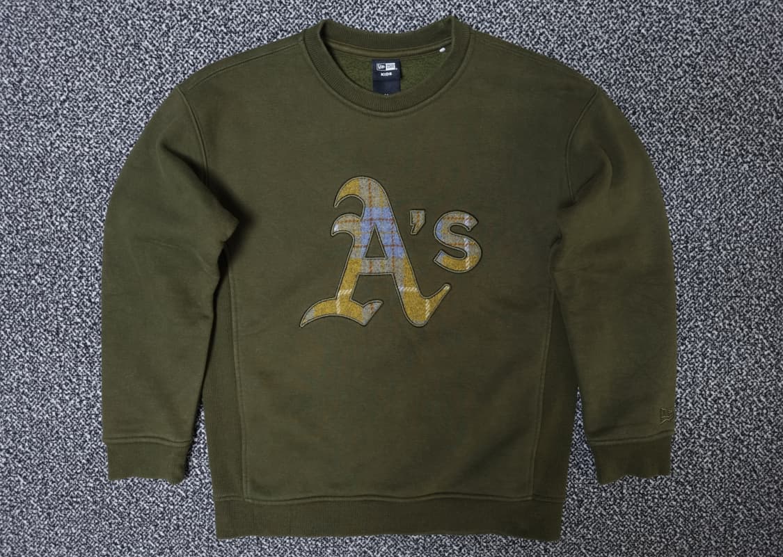 [무료배송][150]뉴에라 키즈 기모 맨투맨 긴팔티 상품이미지1