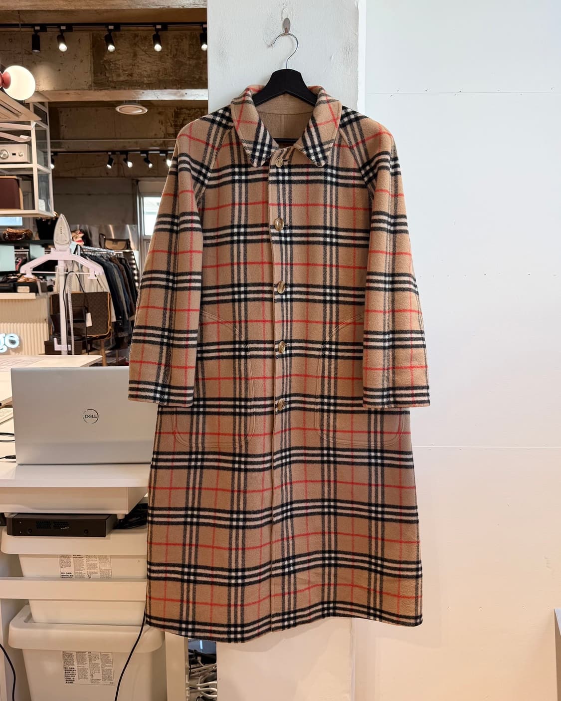 버버리 노바체크 리버시블 울 코트  상품이미지2