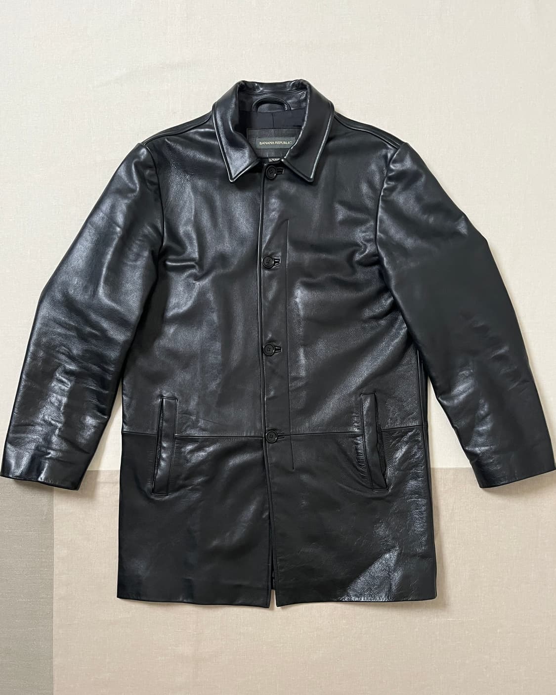 00s 바나나리퍼블릭 소가죽 카코트 cow leather coat 상품이미지1