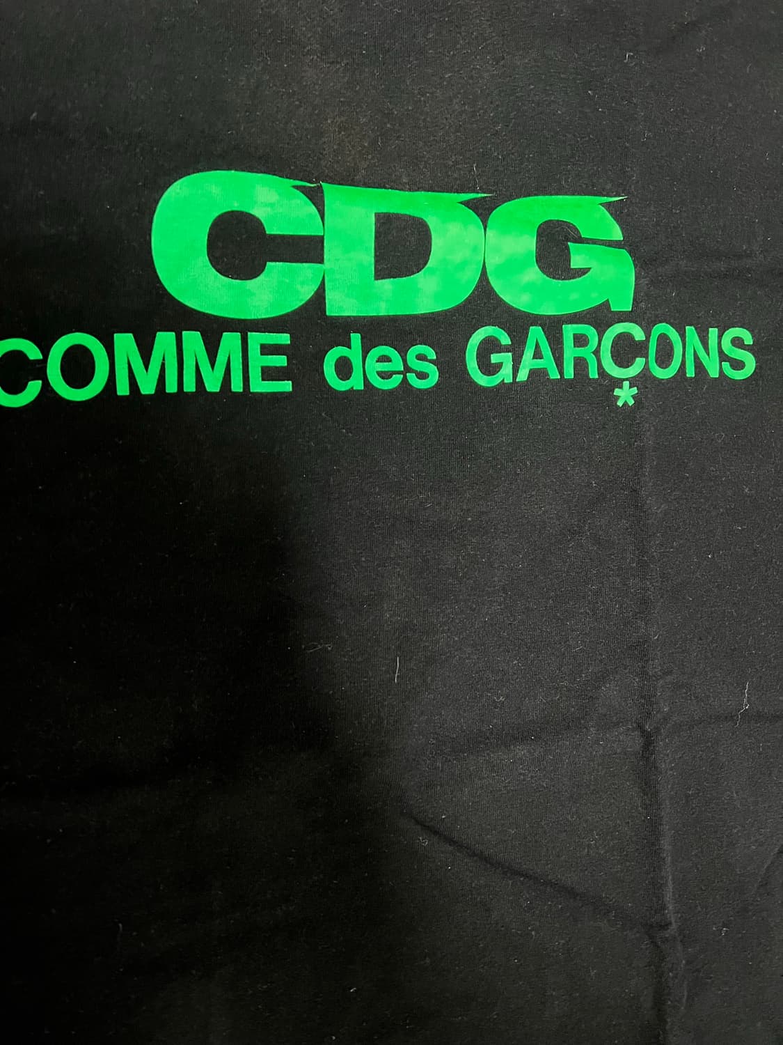 꼼데가르송 CDG 네온 그린 반팔 오사카 한정 반팔 XXL 상품이미지3