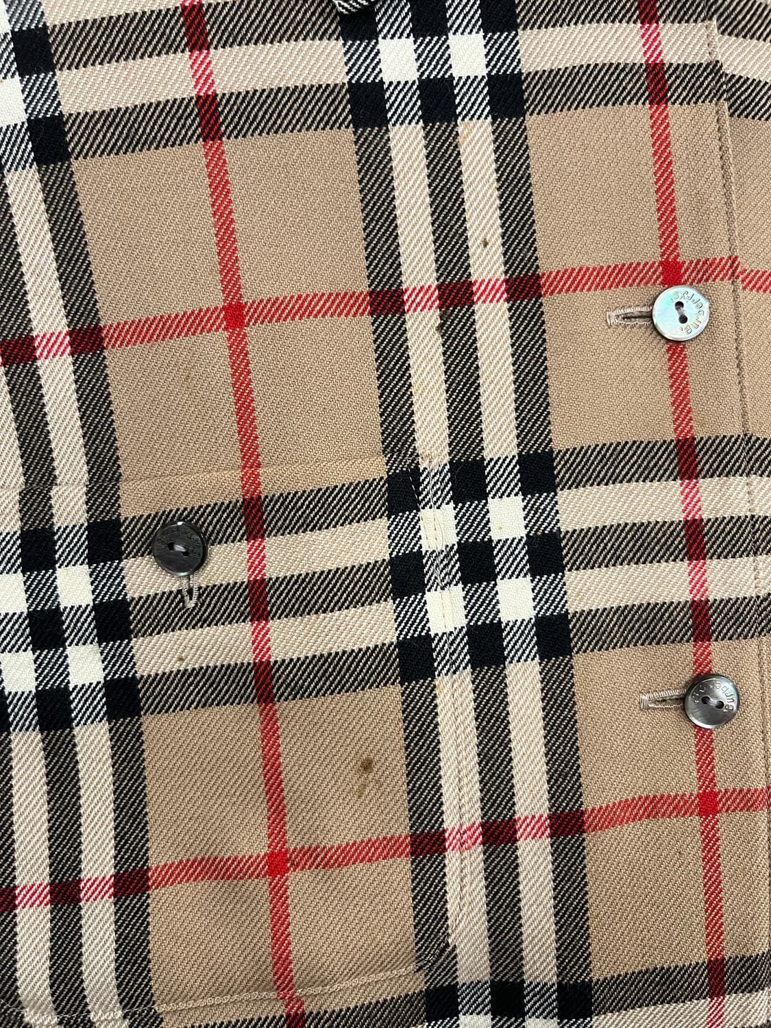 버버리 울 체크 셔츠 #csz809 상품이미지4