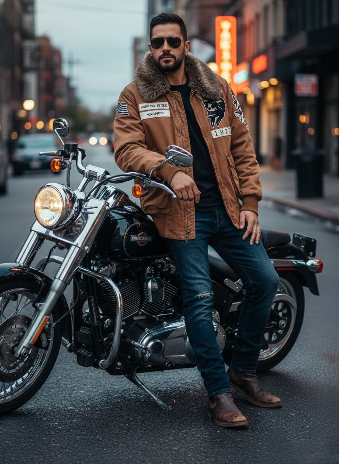 100.더매드니스 퍼 봄버자켓 상품이미지3