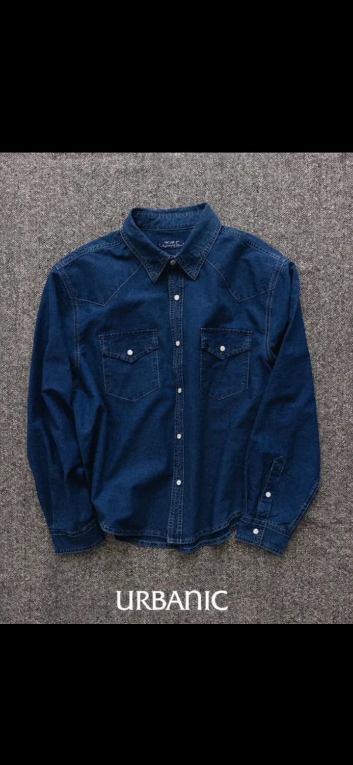 얼바닉30 웨스턴 셔츠 인디고 상품이미지1