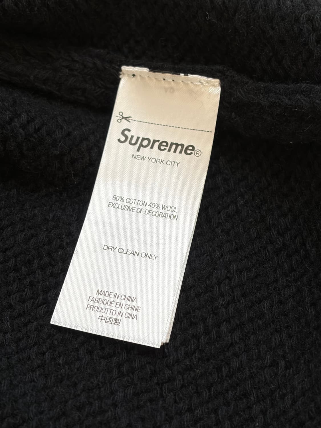 슈프림 콘트라스트 니트 스웨터 L 상품이미지6