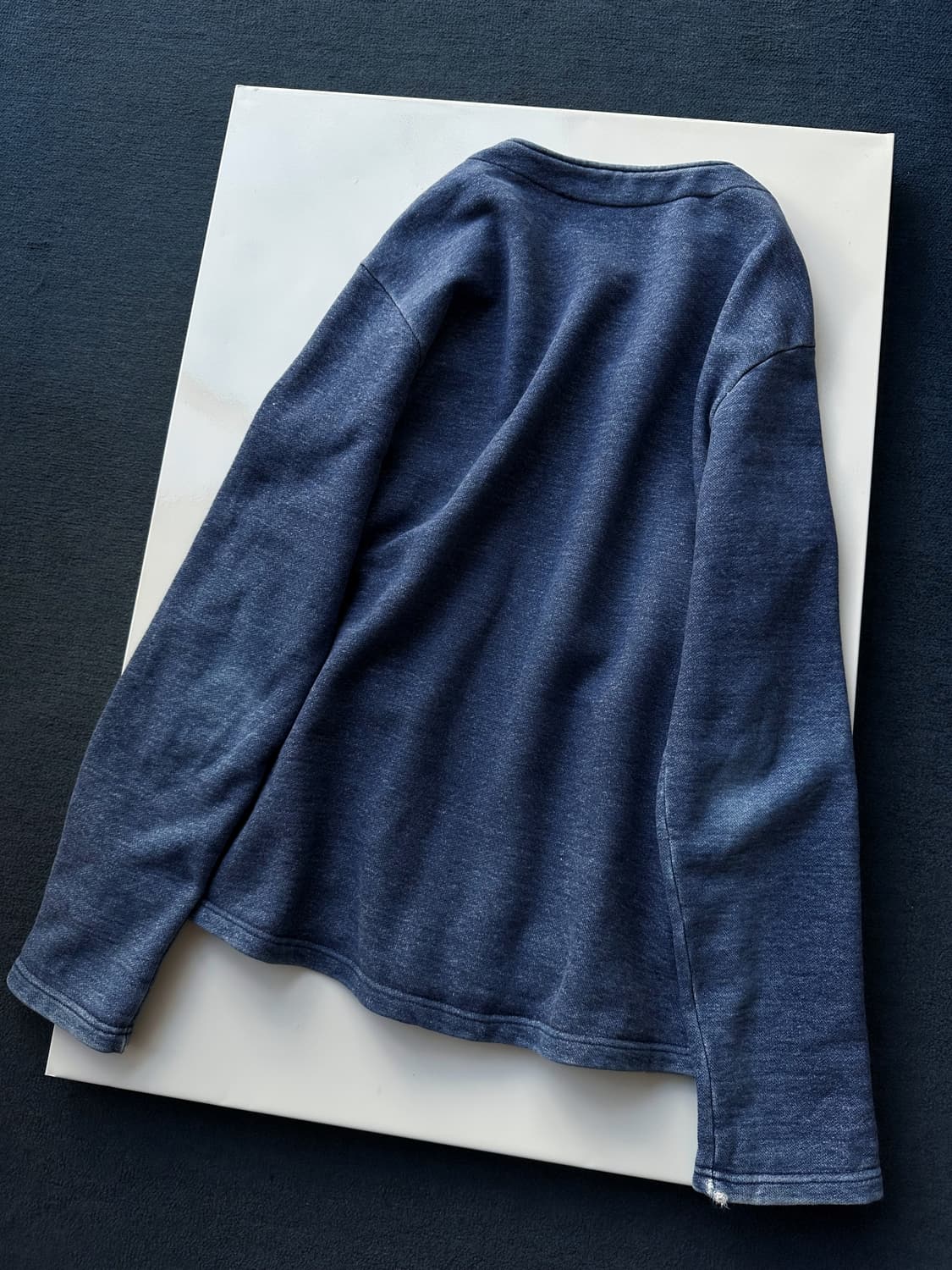 No-collar sweat 2way zip parke 상품이미지2