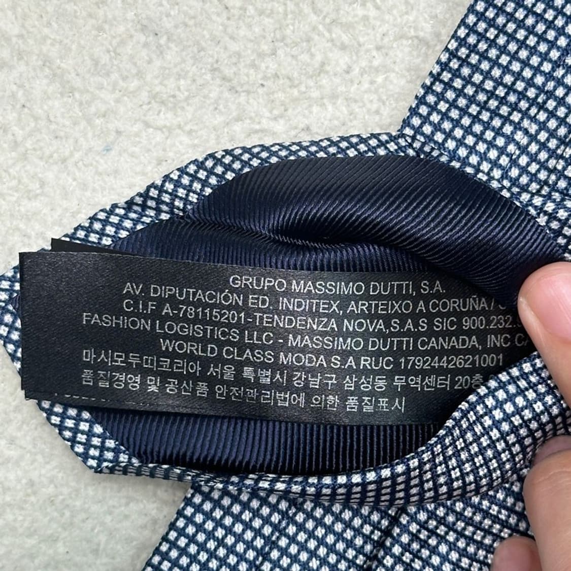 (새상품) MASSIMO DUTTI 실크 넥타이 상품이미지4