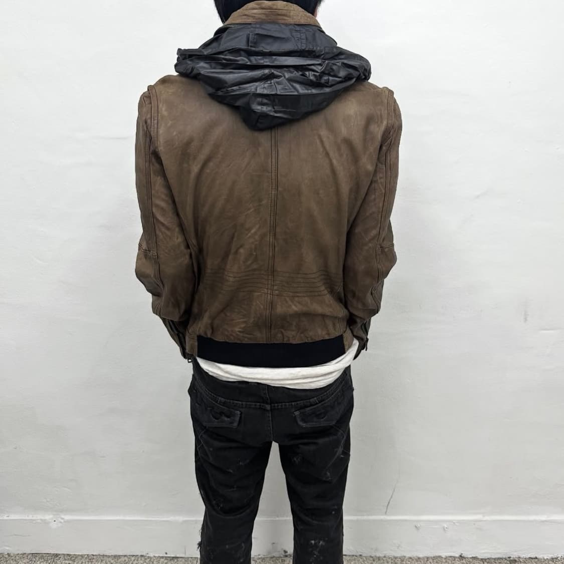 Solid homme multi pocket leather jacket 상품이미지5