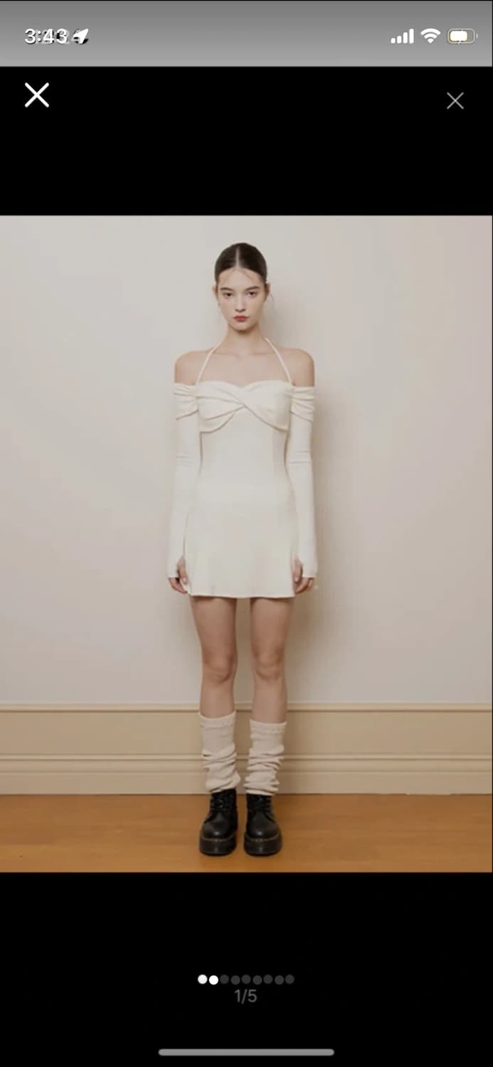 낫유어로즈 Alice dress ivory M 상품이미지1