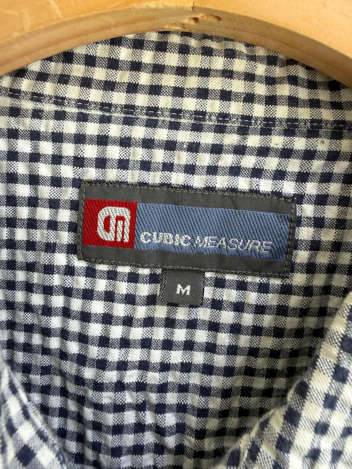 CUBIC MEASURE 반팔 체크 셔츠 집업 상품이미지6