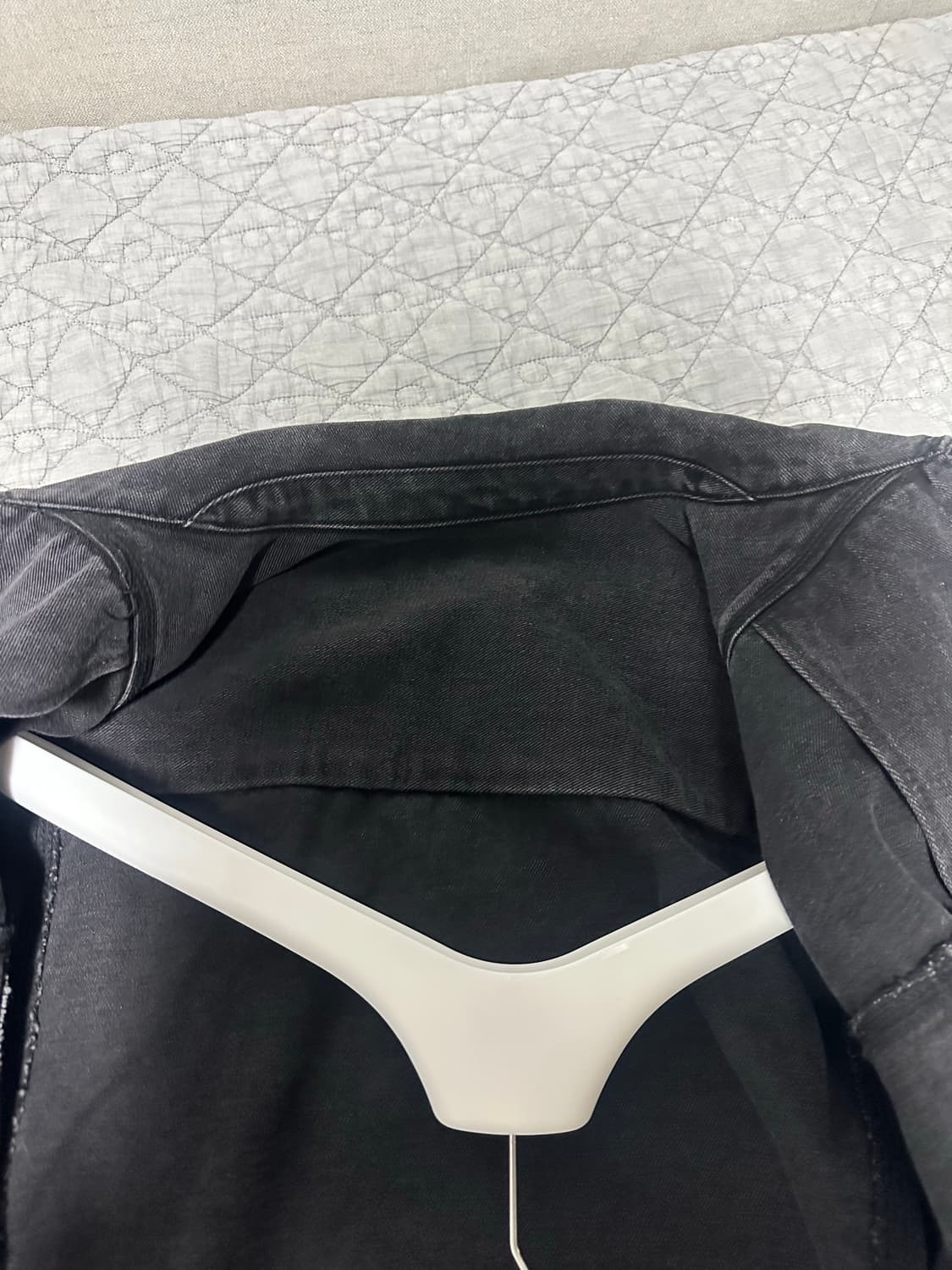 쿠어 / 페이디드 워싱 트러커 자켓 블랙 / L 상품이미지6