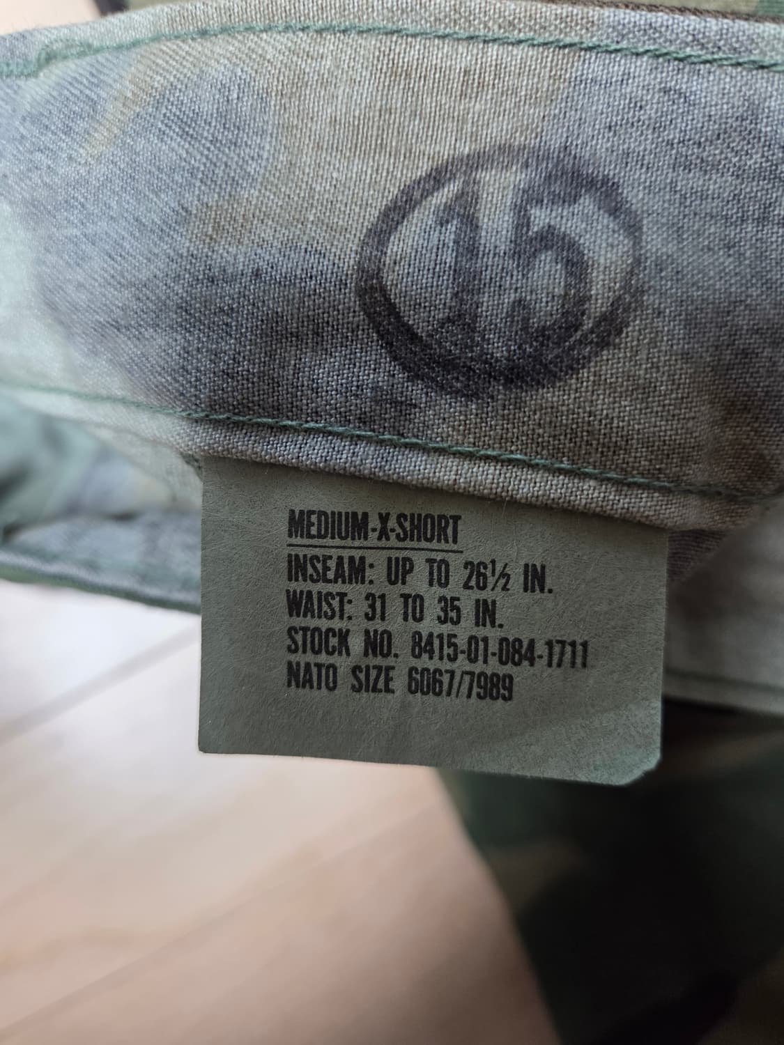 미군 우드랜드BDU 전투복바지.M.XS.새제품 상품이미지2