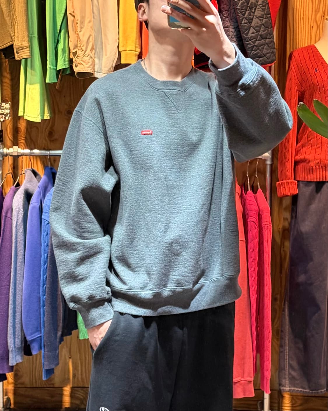 M SUPREME 슈프림 미니 박스로고 맨투맨 상품이미지1