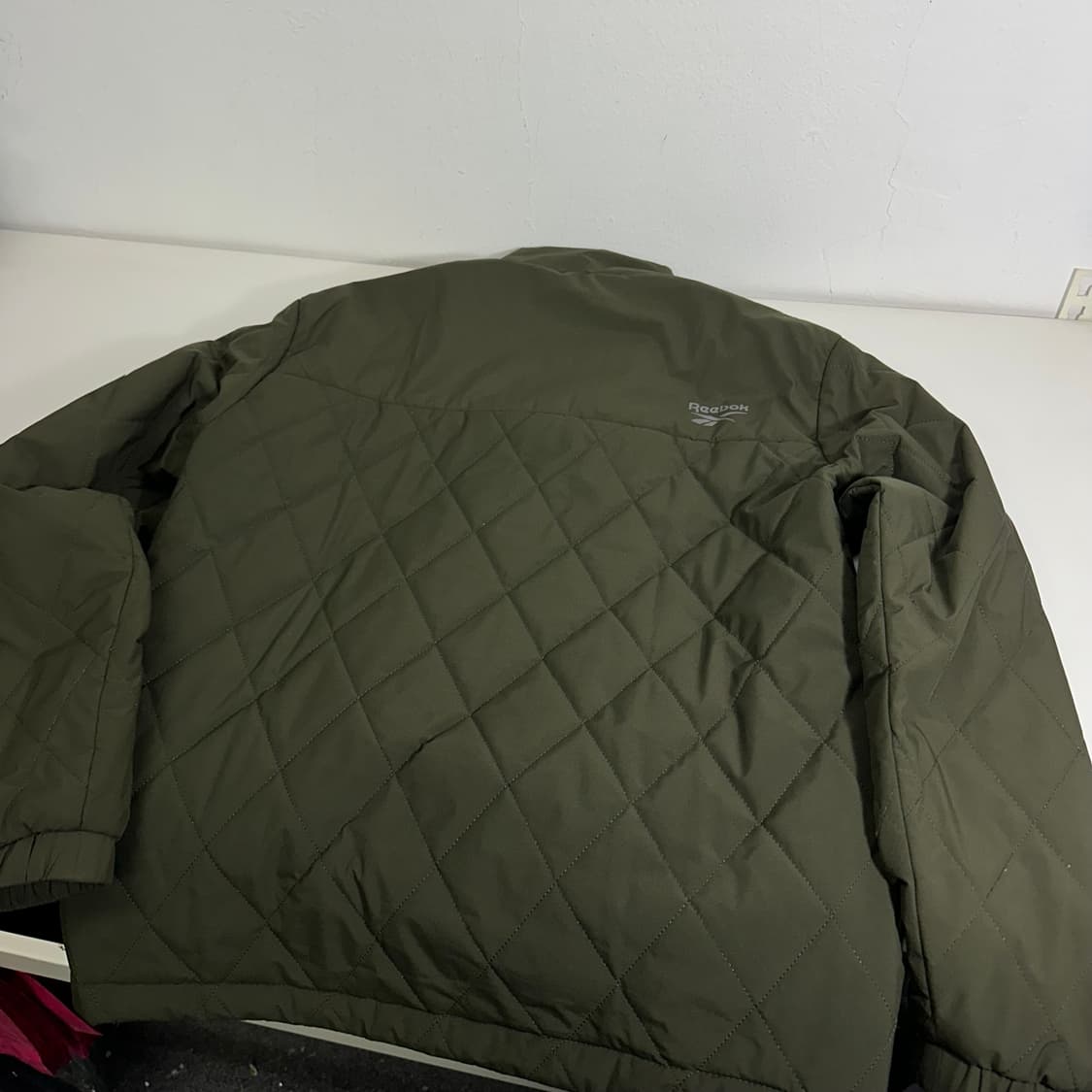 L 리복 카키 퀼팅 경량패딩 상품이미지5