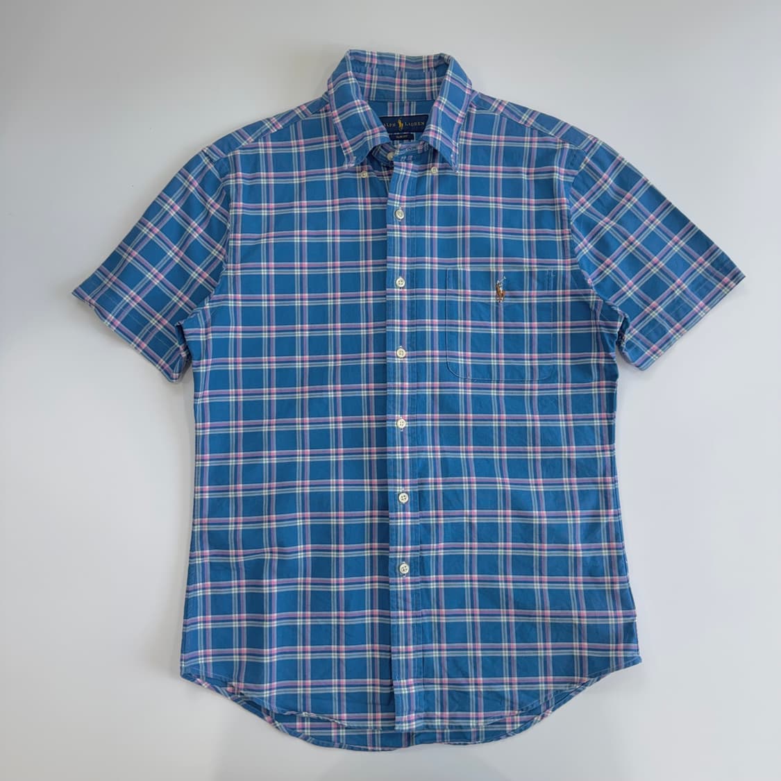 Polo 폴로 멀티포니 블루 체크 반팔 셔츠 상품이미지3