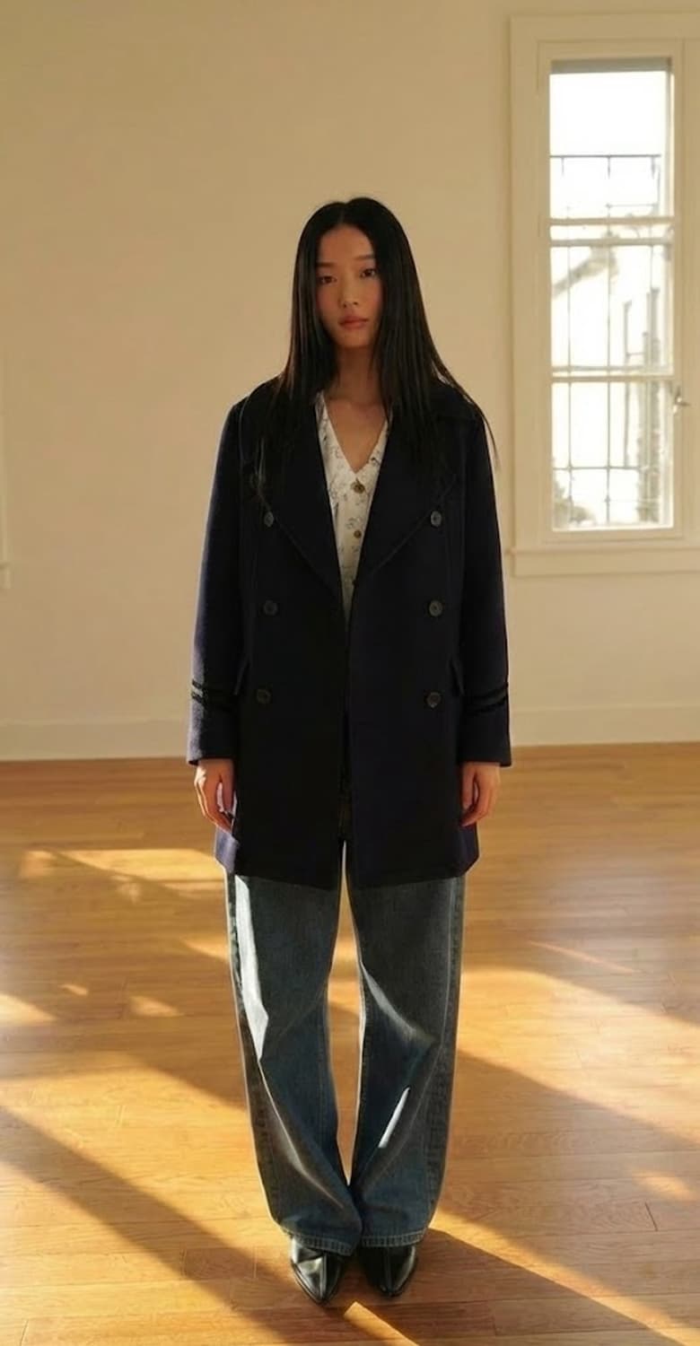 [S] TOMBOY 톰보이 우먼 더블 브레스트 여성 코트 상품이미지4