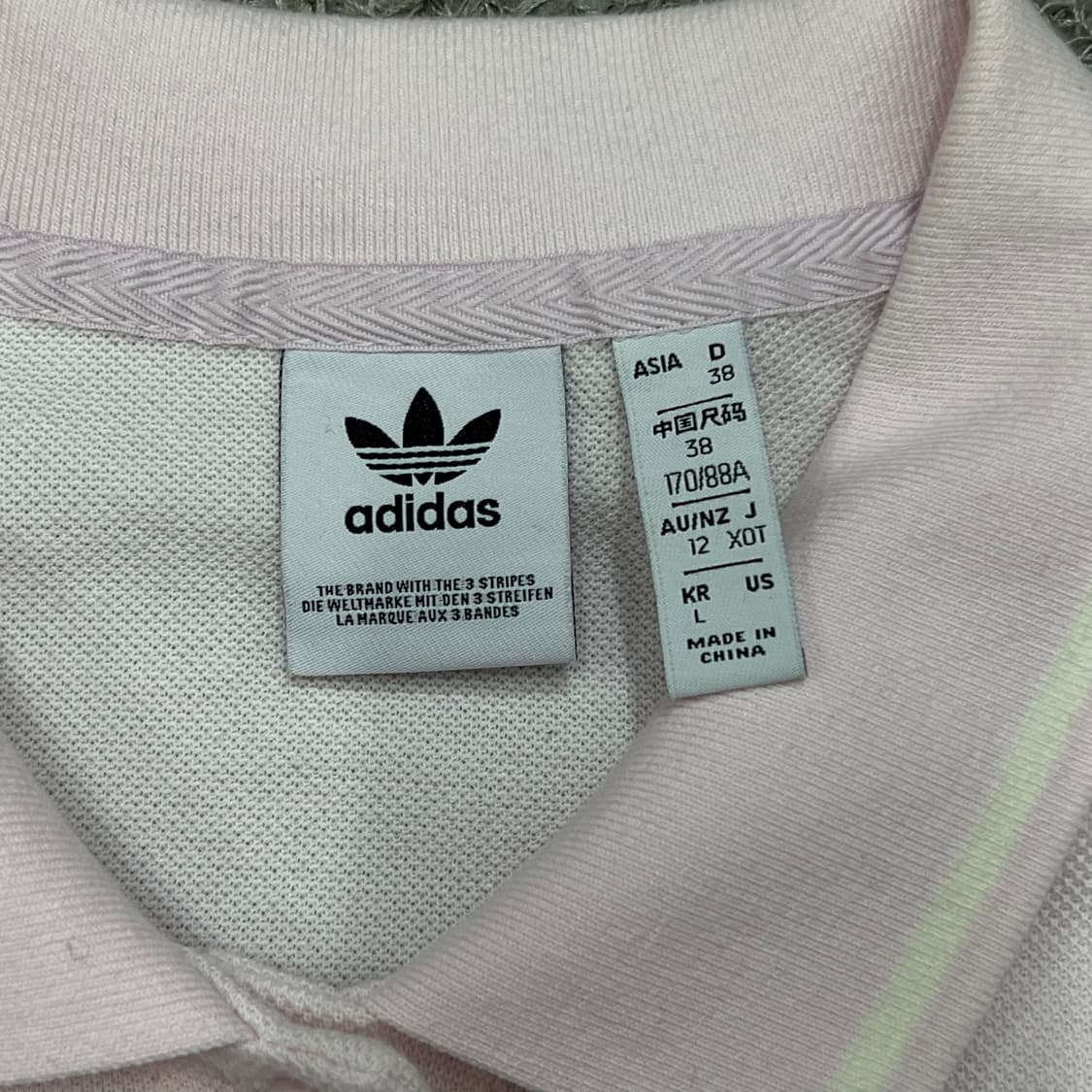 [우먼100] 아디다스 크롭 반팔 카라티 상품이미지3