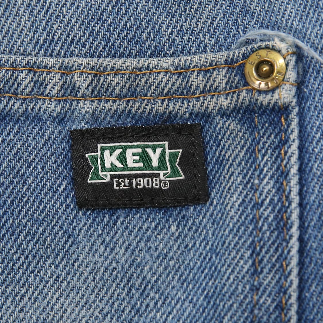 key 더블니 데님 90s 페이딩 리페어드 (34~36) 상품이미지7