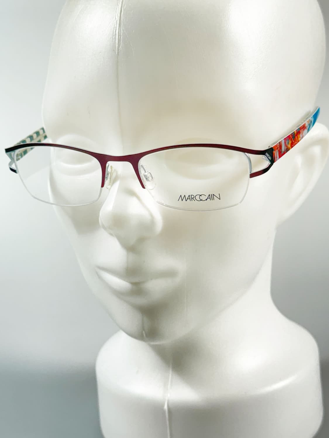 독일제 MARC CAIN 반무테 스퀘어 빈티지 안경 상품이미지9