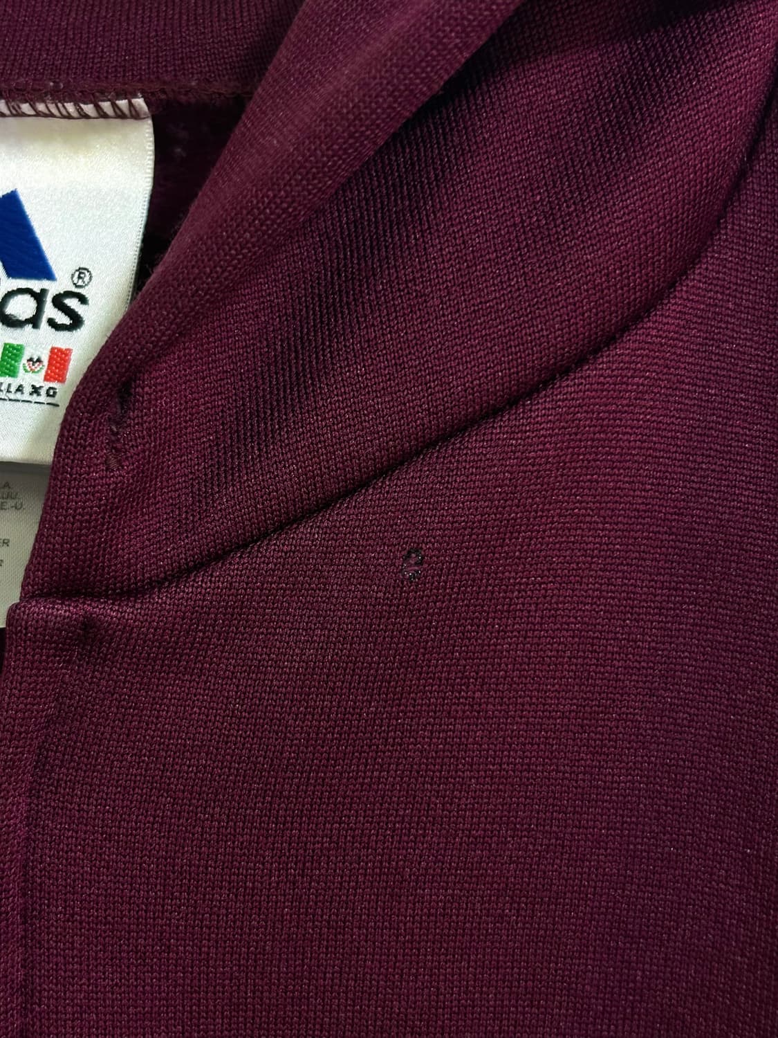 아디다스 90s 마룬 후드집업 져지 상품이미지3