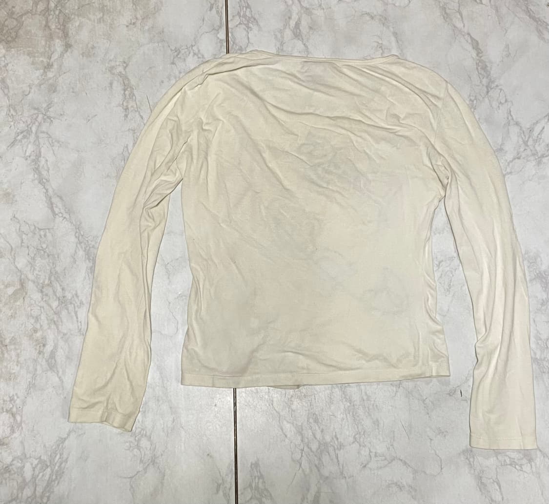 돌체앤가바나 y2k 올드스쿨 큐빅 유넥 긴팔티 여성95~100 상품이미지4