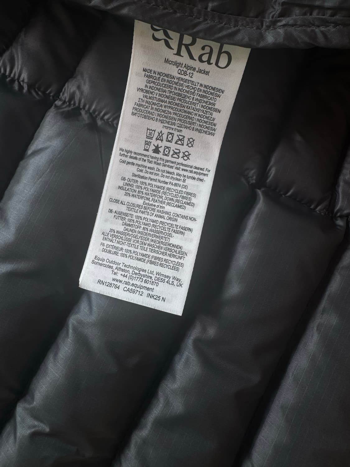 랩 마이크로라이트 알파인 자켓 블랙 L 상품이미지2