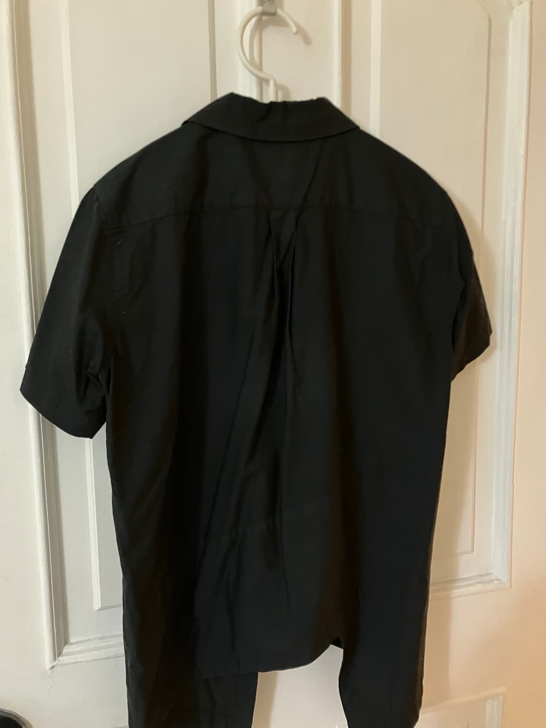 꼼데가르송 블랙 라운드 카라 반팔 셔츠 S 상품이미지2