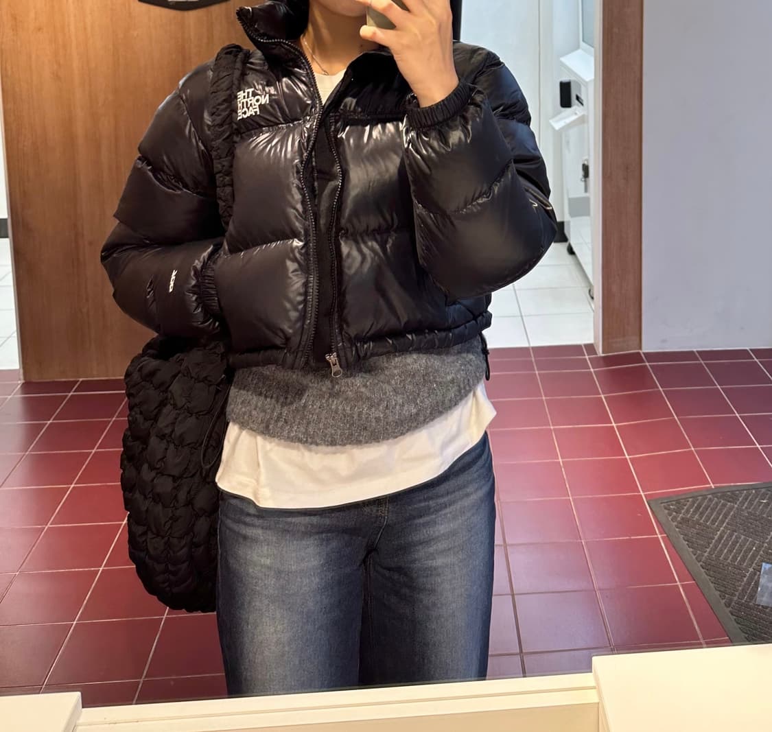 노스페이스 크롭 눕시 패딩 상품이미지4