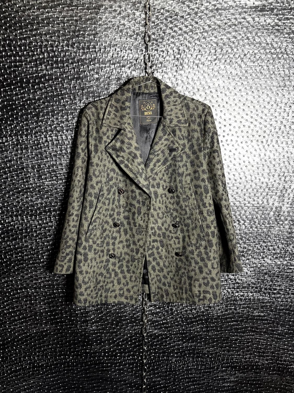 Diesel 레오파드 더블 코트 상품이미지1