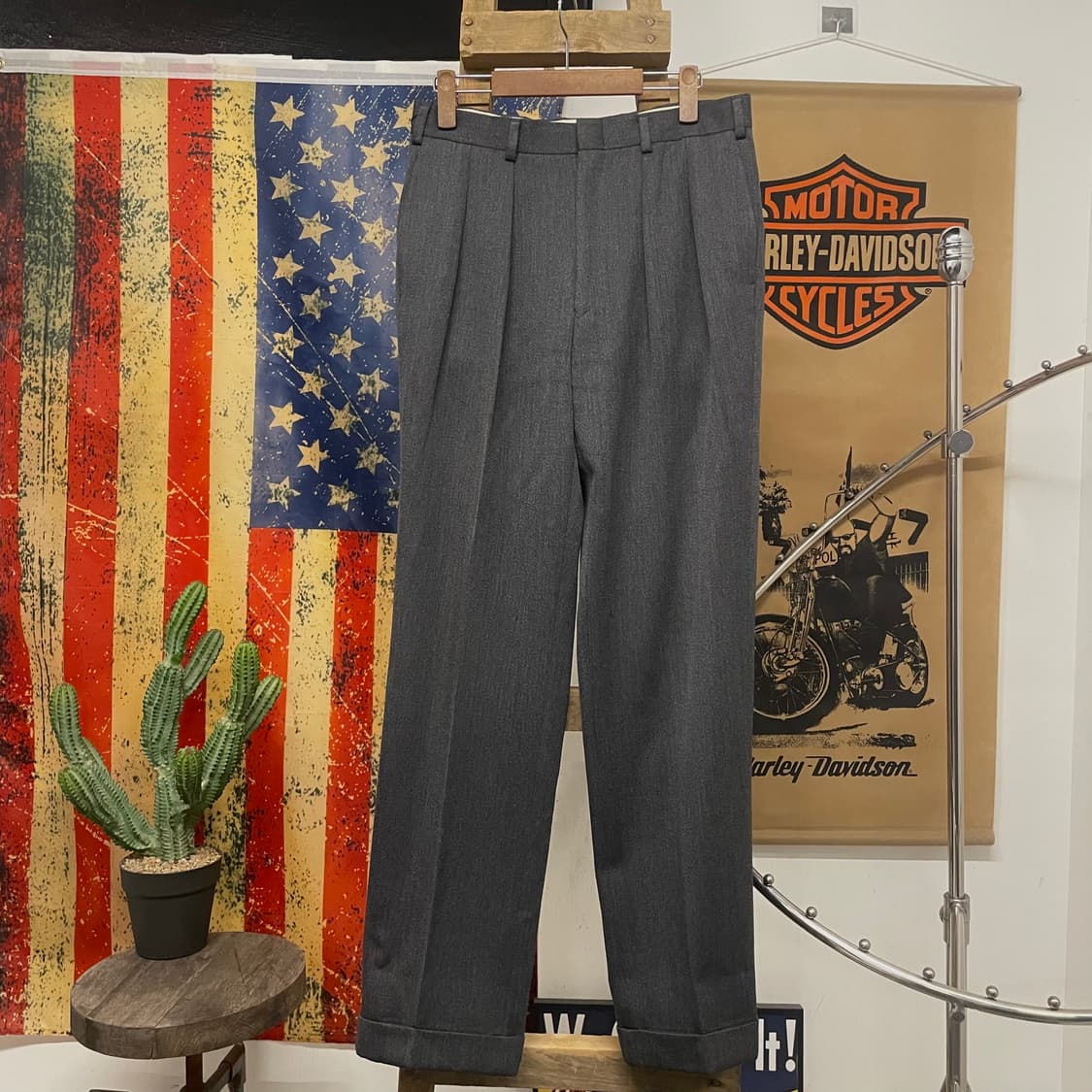 브룩스 브라더스 재팬라인 투턱 롤업 버튼 스트레이트 슬랙스 N301 상품이미지1