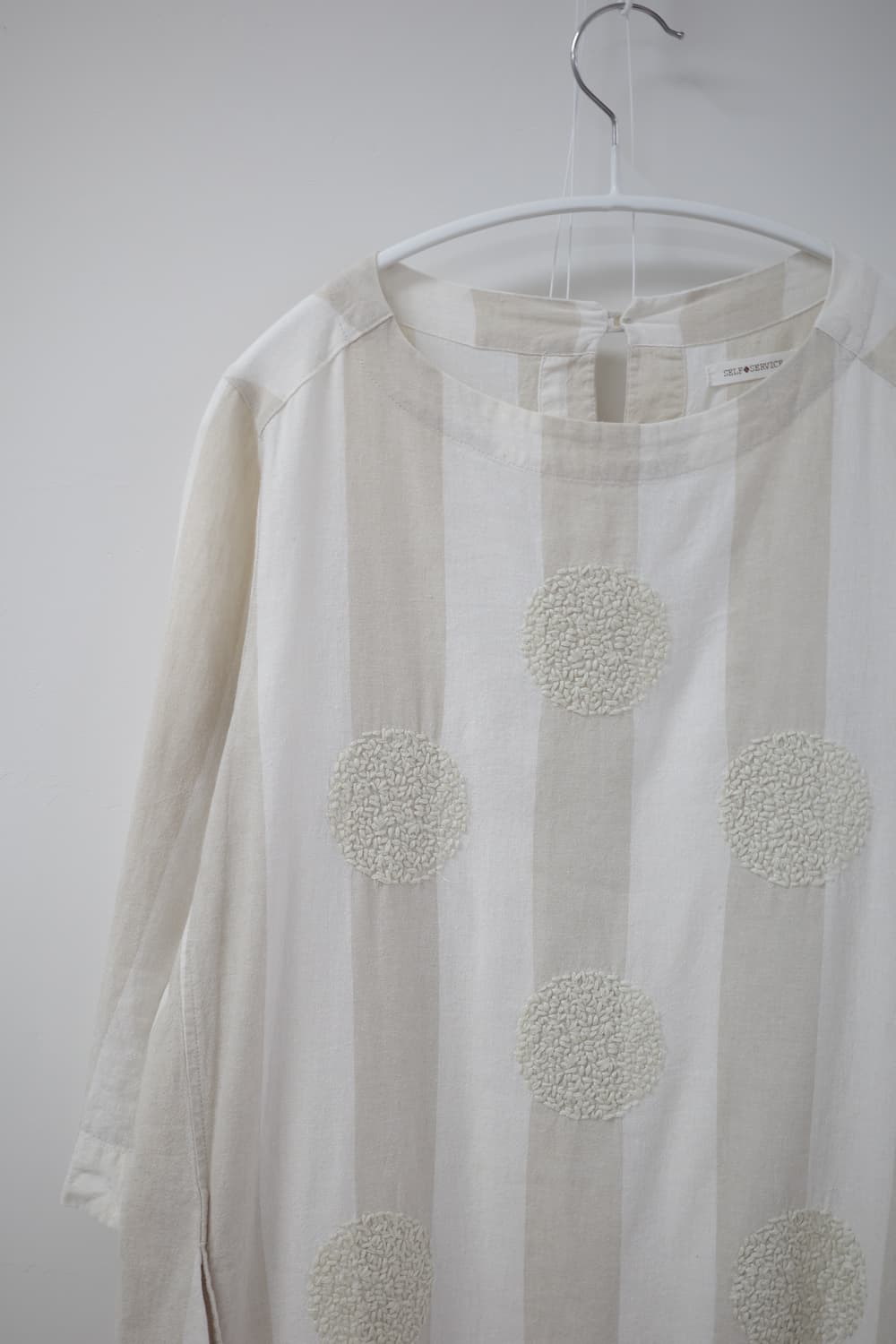 Oatmeal dot stripe one-piece 상품이미지6