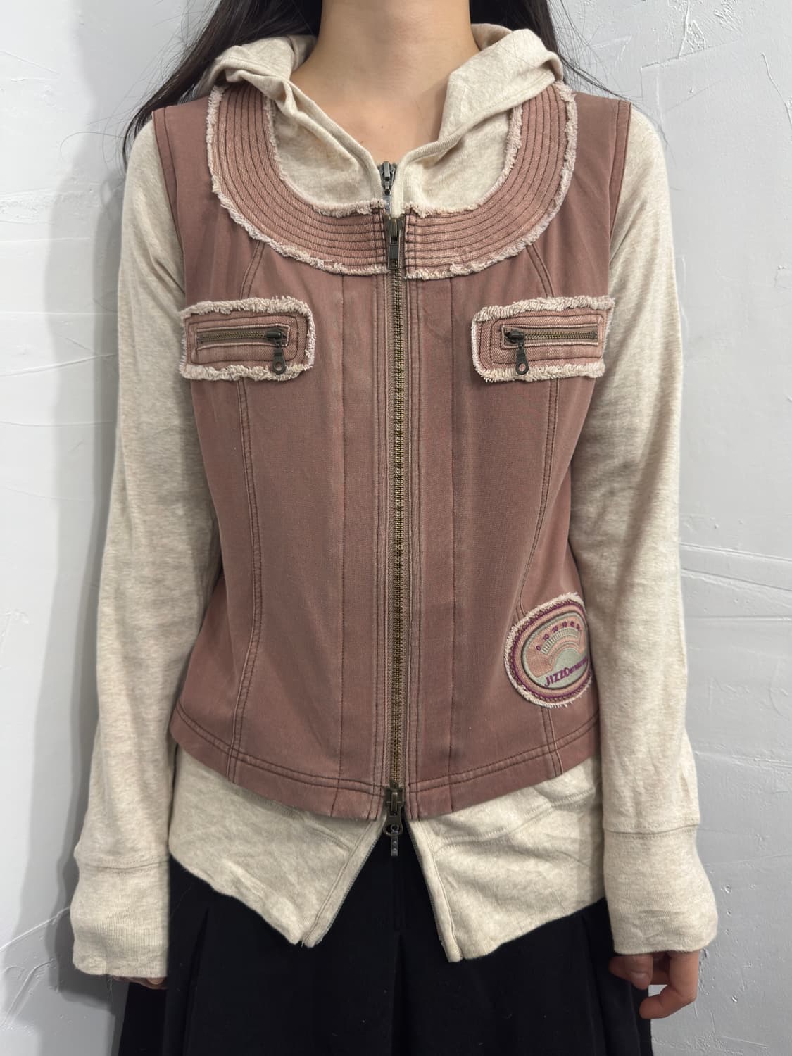 slim hood twoway zipup 상품이미지4