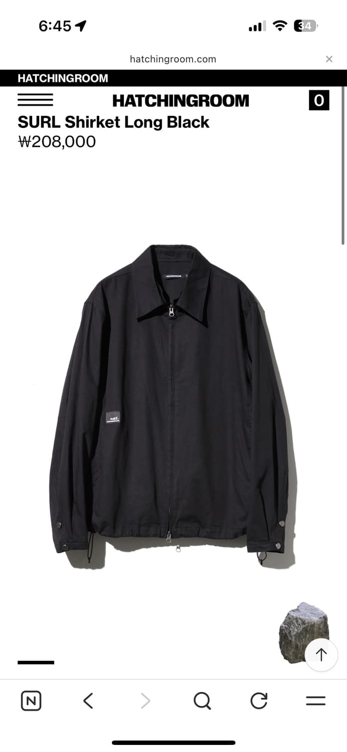 해칭룸 surl 셔켓 블랙 3사이즈 상품이미지1