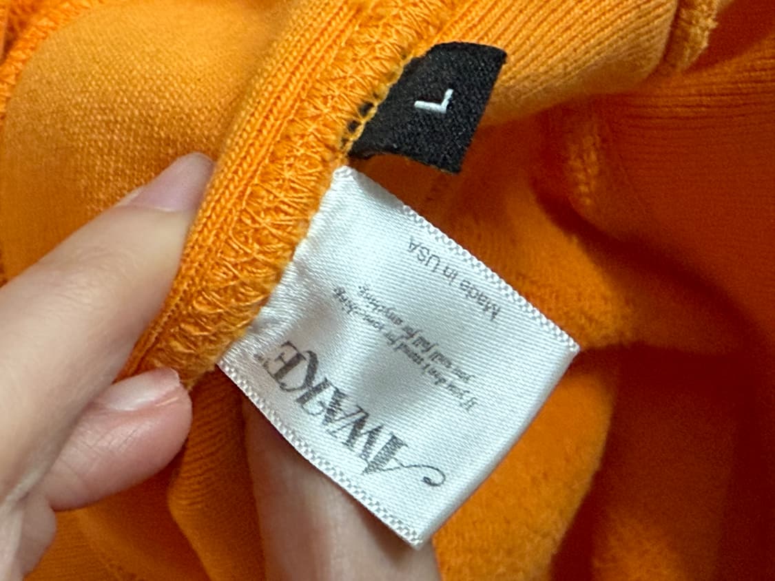 AWAKE NY 어웨이크 뉴욕 후드티 오렌지 L 상품이미지4