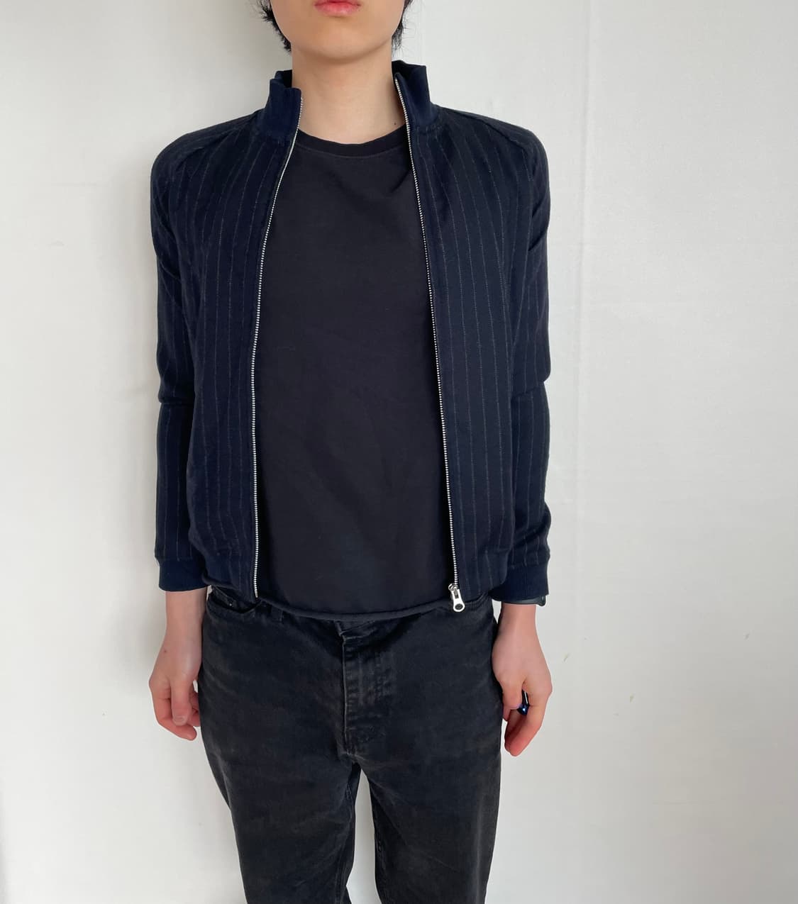 Rodeo 울 스트라이프 블루종 s 상품이미지1